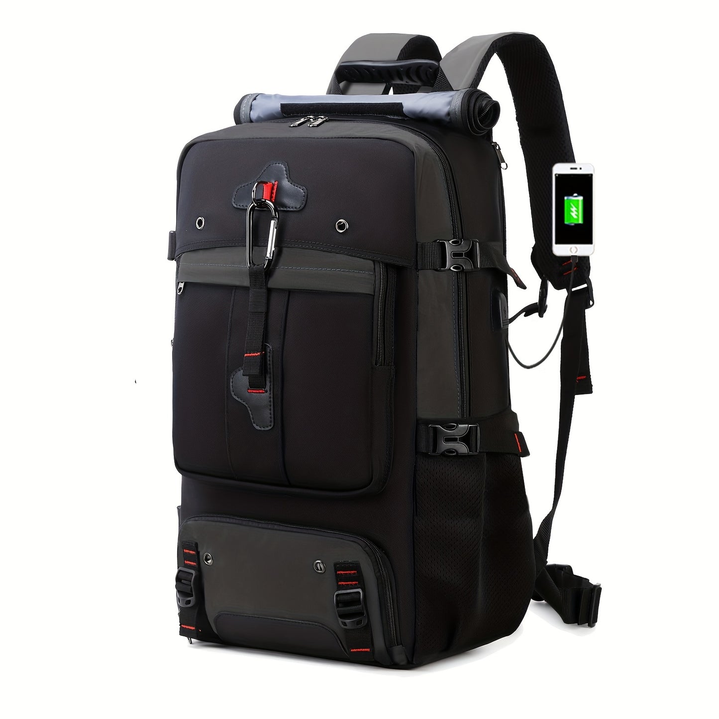 Large Travel Backpack with Shoe Compartment - Airline Approved, 17-Inch Laptop Compatible.