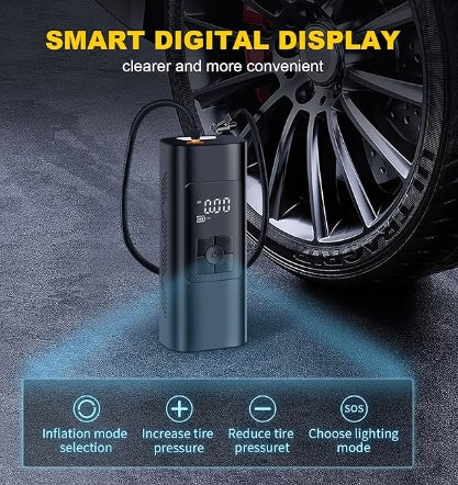 Car Inflator Wireless Portable Car Digital Display High Power Tire 12v Pumps