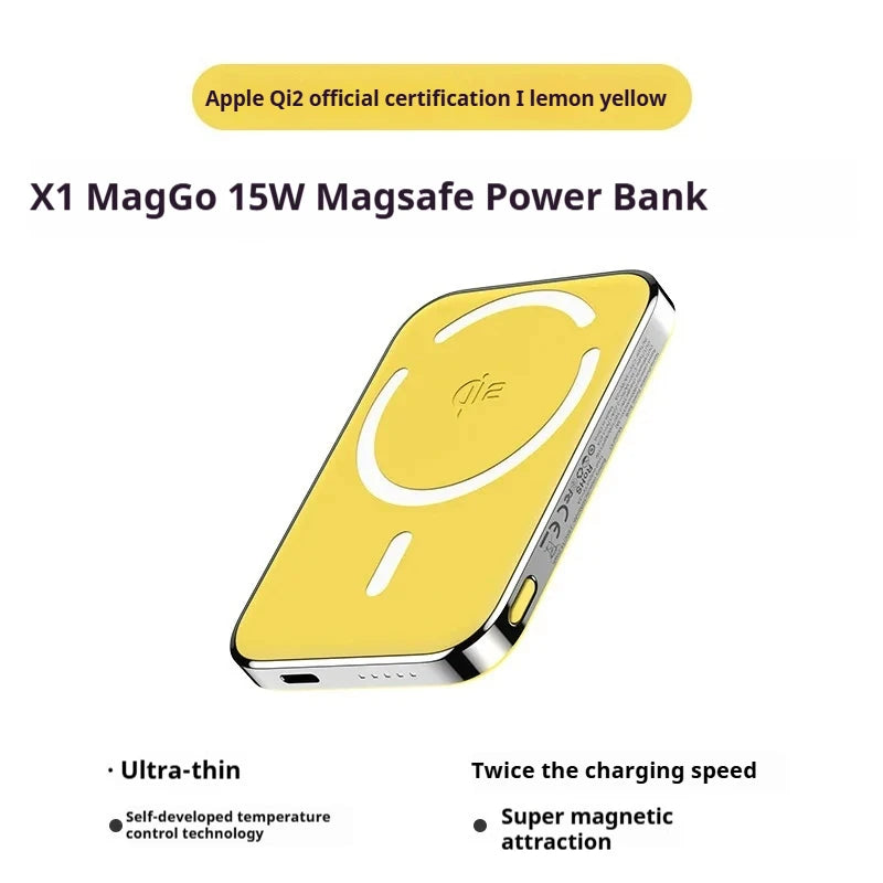 Eclipse Pro Qi2 – Ultra-Slim 10000mAh Magnetic Power Bank | 15W Wireless + 20W PD Fast Charge