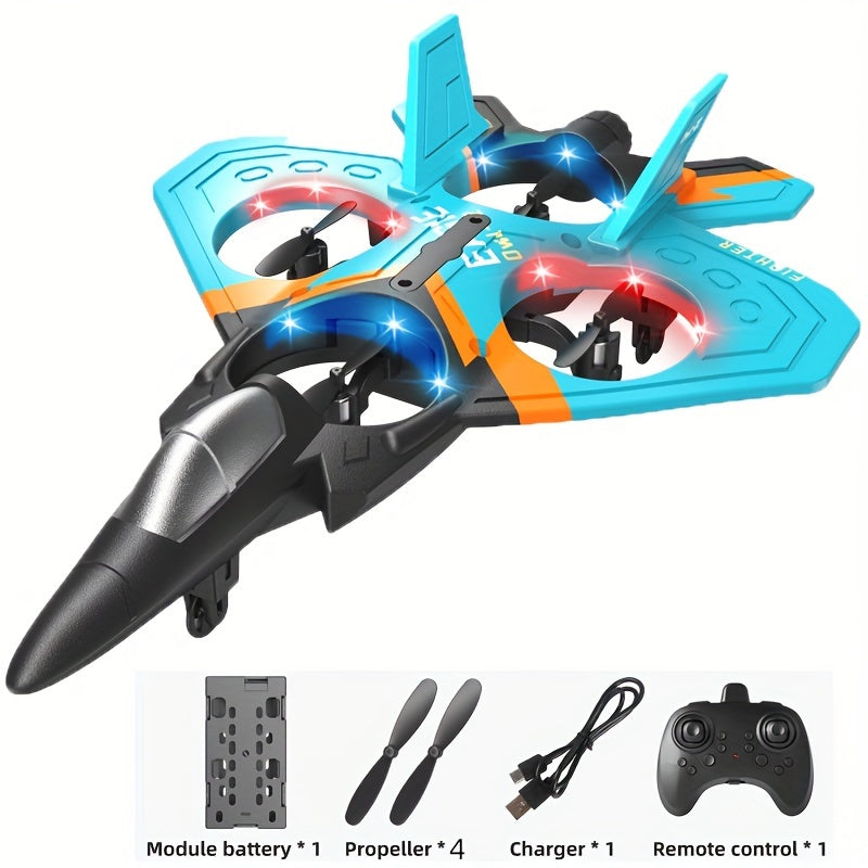 Drone With Rechargeable Battery, Quadcopter Altitude Control, Remote Control Toy For Beginners, Indoor And Outdoor Gifts, Fighter Jet, Toys For Boys And Girls, Christmas, Halloween, Thanksgiving Gifts