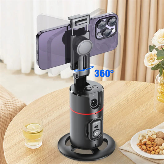 Wireless Gimbal Stabilizer – 360° Selfie Stick with Face Tracking & Bluetooth