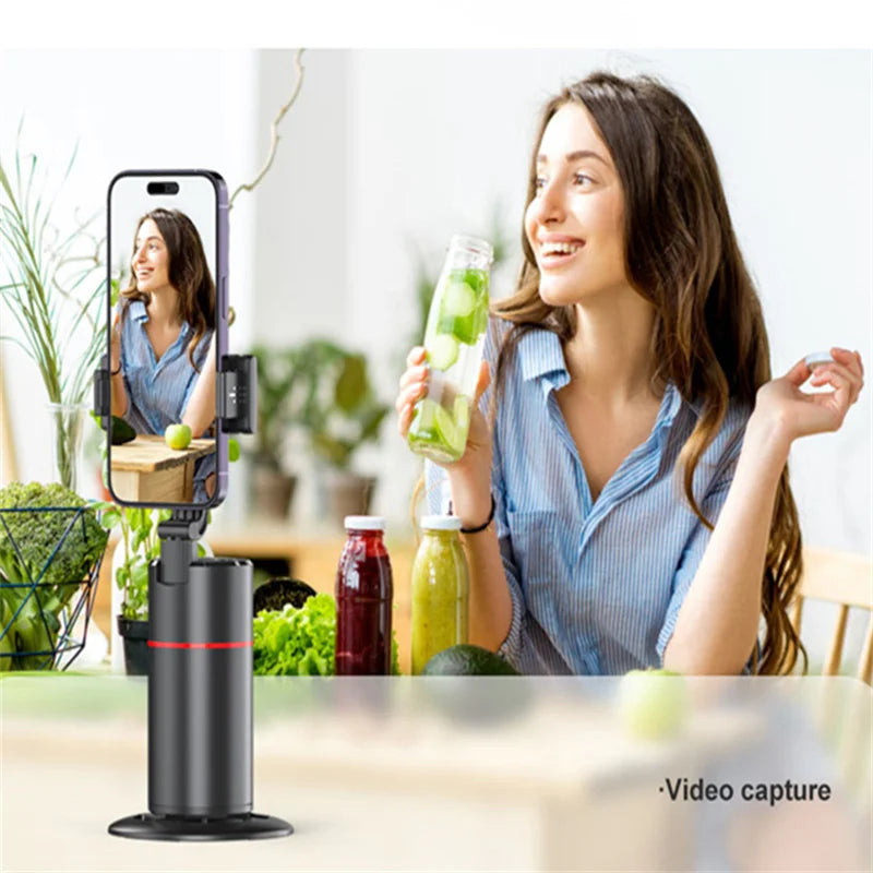Wireless Gimbal Stabilizer – 360° Selfie Stick with Face Tracking & Bluetooth