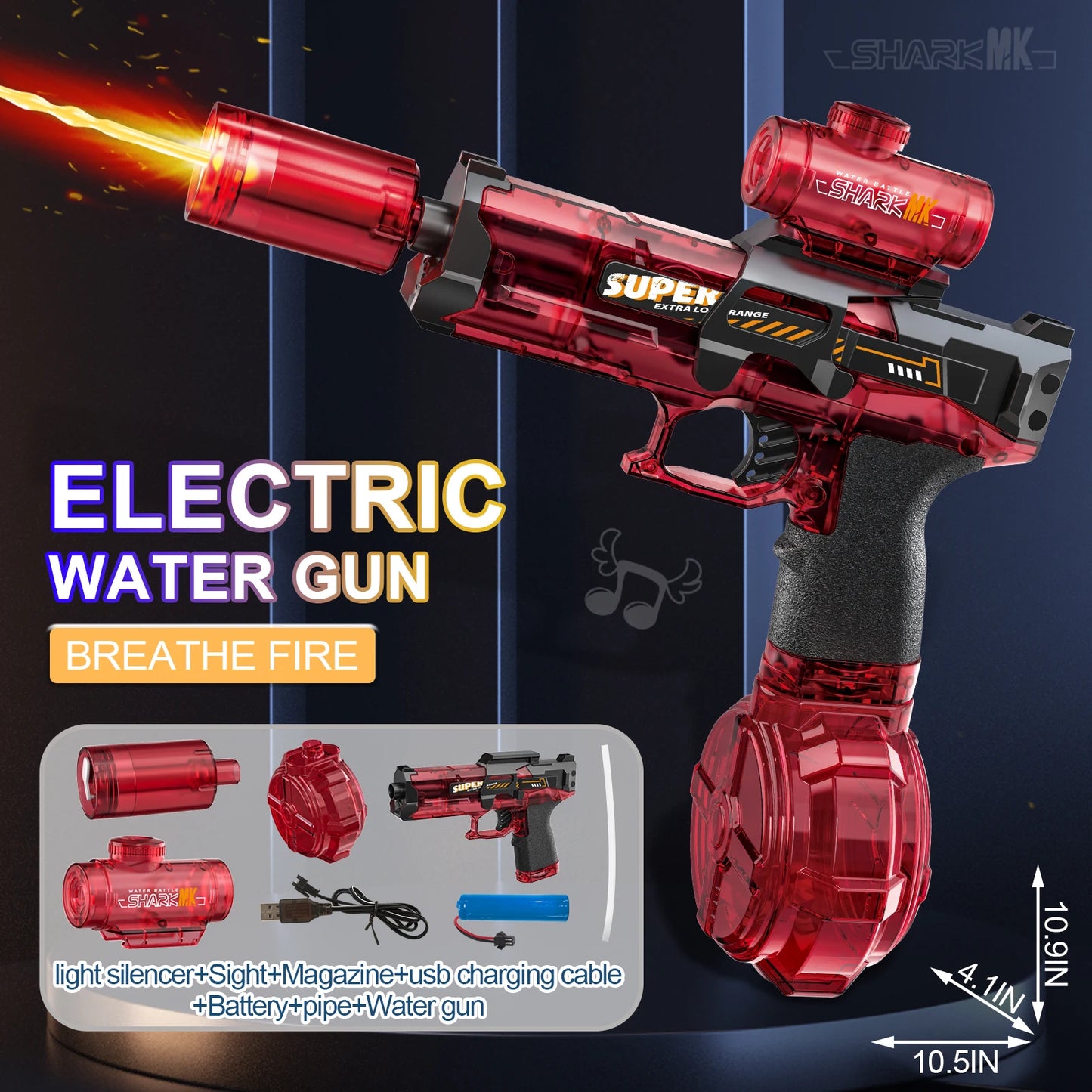 Electric Flame Spray Water Gun