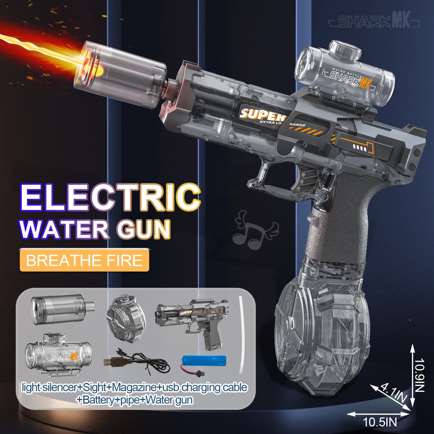Electric Flame Spray Water Gun